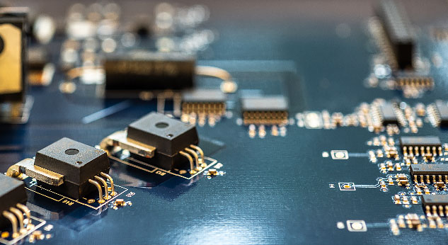 Kretskortsprototyp monterad av Comtec Labs i Vasa